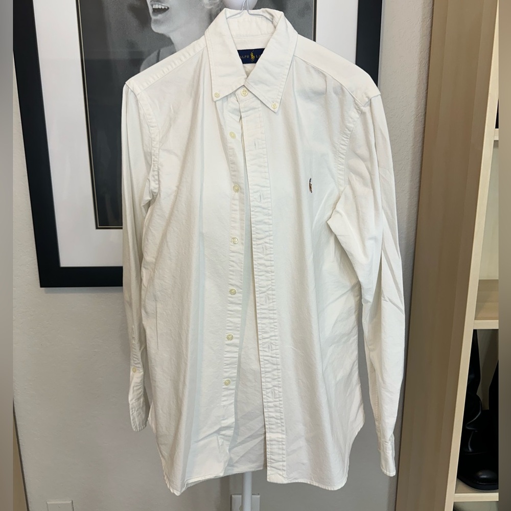 Ralph Lauren White Dress Shirt Classic Cotton